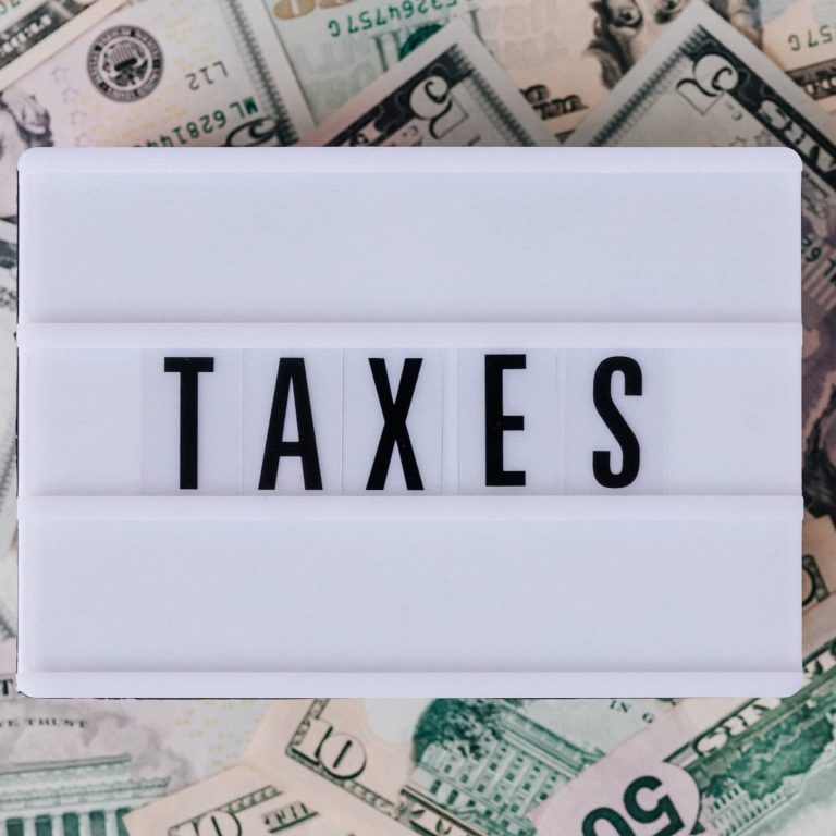 Taxes Light Box